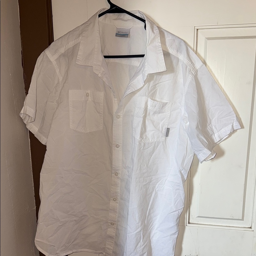 Classic  Columbia White Men's Shirt
